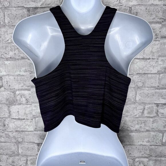 ATHLETA Crop Bra Sports Bra Burgundy Dark Pink Purple Pullover Size M - Picture 14 of 15